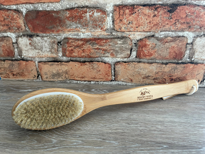 Bamboo Shower Brush - Massage and Boar Bristle